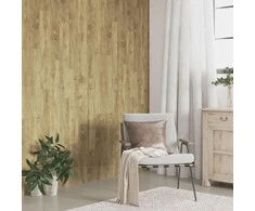 Sienų plokštės, rudos, 4,12 m², PVC, medienos imitacijos