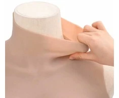 Silikoninė krūtinė, natūralios spalvos, C dydžio kaušeliai