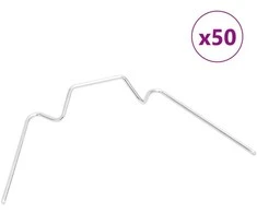 Šiltnamio spaustukai, 50vnt., galvanizuotas plienas, W tipo