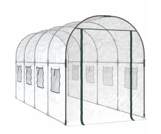 Šiltnamis, skaidrus, 160x400x190 cm, PVC ir plienas