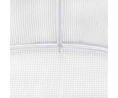 Šiltnamis su plieno rėmu, baltos spalvos, 14x5x2,3m, 70m²