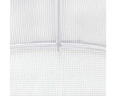 Šiltnamis su plieno rėmu, baltos spalvos, 16x2x2m, 32m²