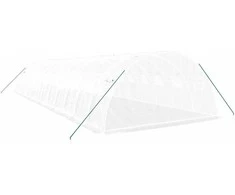 Šiltnamis su plieno rėmu, baltos spalvos, 12x4x2m, 48m²