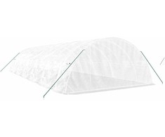 Šiltnamis su plieno rėmu, baltos spalvos, 12x5x2,3m, 60m²