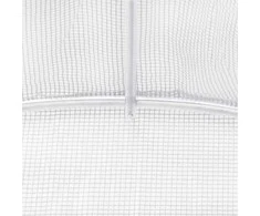 Šiltnamis su plieno rėmu, baltos spalvos, 4x3x2m, 12m²