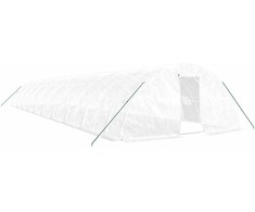 Šiltnamis su plieno rėmu, baltos spalvos, 20x5x2,3m, 100m²