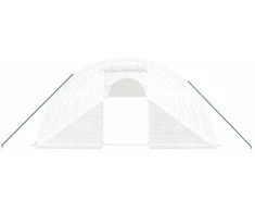 Šiltnamis su plieno rėmu, baltos spalvos, 24x4x2m, 96m²
