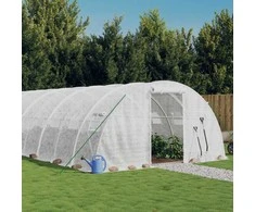 Šiltnamis su plieno rėmu, baltos spalvos, 10x4x2m, 40m²