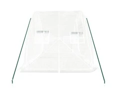 Šiltnamis su plieno rėmu, baltos spalvos, 5x2x2,3m, 10m²