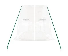 Šiltnamis su plieno rėmu, baltos spalvos, 6x2x2,85m, 12m²