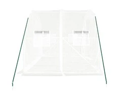Šiltnamis su plieno rėmu, baltos spalvos, 3x2x2m, 6m²