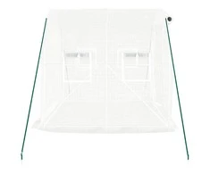 Šiltnamis su plieno rėmu, baltos spalvos, 2x2x2m, 4m²
