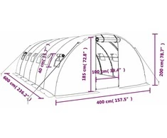 Šiltnamis su plieno rėmu, žalios spalvos, 6x4x2m, 24m²