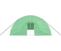 Šiltnamis su plieno rėmu, žalios spalvos, 12x6x2,85m, 72m²