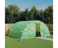 Šiltnamis su plieno rėmu, žalios spalvos, 5x4x2,3m, 20m²