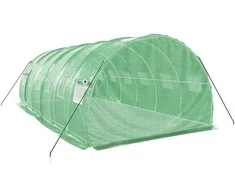 Šiltnamis su plieno rėmu, žalios spalvos, 6x3x2m, 18m²