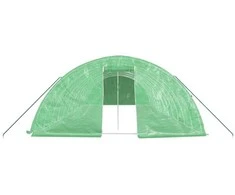 Šiltnamis su plieno rėmu, žalios spalvos, 12x5x2,3m, 60m²