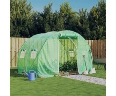 Šiltnamis su plieno rėmu, žalios spalvos, 3x2x2m, 6m²
