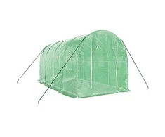 Šiltnamis su plieno rėmu, žalios spalvos, 4x2x2m, 8m²