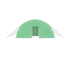 Šiltnamis su plieno rėmu, žalios spalvos, 6x2x2,85m, 12m²