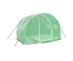 Šiltnamis su plieno rėmu, žalios spalvos, 3x2x2m, 6m²