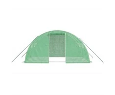 Šiltnamis su plieno rėmu, žalios spalvos, 4x2x2m, 8m²