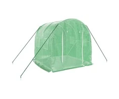 Šiltnamis su plieno rėmu, žalios spalvos, 2x2x2m, 4m²