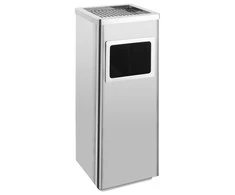 Šiukšliadėžė-peleninė, nerūdijantis plienas, 36l