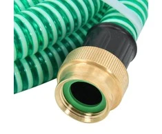 Siurbimo žarna su žalvarinėmis jungtimis, žalia, 1,1", 4m, PVC