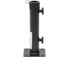 Skėčio nuo saulės pagrindas 38/48mm stulpams, juodas, plienas