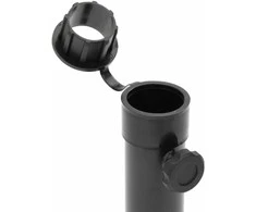 Skėčio nuo saulės pagrindas 38/48mm stulpams, juodas, plienas