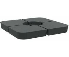 Skėčio nuo saulės pagrindo rinkinys, 4 dalių, 100kg, PP