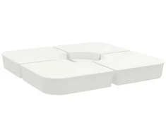Skėčio nuo saulės pagrindo rinkinys, 4 dalių, 100kg, PP