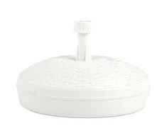 Skėčio pagrindas, baltas, 20l, ratano imitacijos plastikas