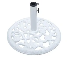 Skėčio pagrindas, baltos spalvos, ketus, 12kg, 48cm