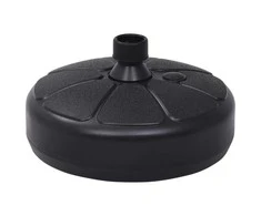 Skėčio pagrindas, juodas, pildomas smėliu/vandeniu, 15l