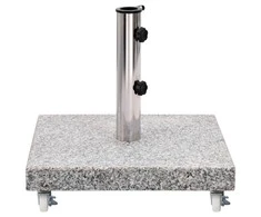 Skėčio pagrindas, pilkos spalvos, granitas, 30kg, kvadratinis