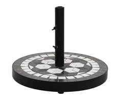 Skėčio stovas, juodos ir baltos spalvos, apskritas, 12kg