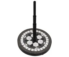 Skėčio stovas, juodos ir baltos spalvos, apskritas, 12kg