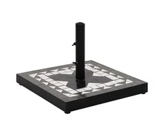 Skėčio stovas, juodos ir baltos spalvos, apskritas, 12kg