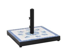 Skėčio stovas, mėlynos ir baltos spalvos, kvadratinis, 12kg