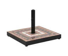 Skėčio stovas, terakota ir baltos spalvos, kvadratinis, 12kg