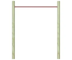 Skersinis, raudonos spalvos, 125cm, plienas
