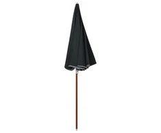 Sodo skėtis nuo saulės su plieniniu stulpu, antracito, 240cm