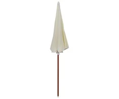 Sodo skėtis nuo saulės su plieniniu stulpu, smėlio, 240cm