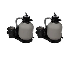 Smėlio filtro siurbliai, 2 vnt., 600W, 17000 l/val (2x90396)