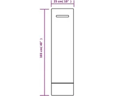 Smėlio maišai, 10vnt., tamsiai žali, 103x25cm, HDPE