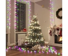 Smulkių LED lempučių girlianda, 13m, PVC, 400 pastelinių LED