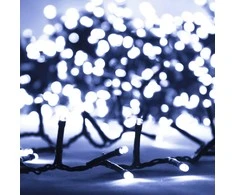 Smulkių LED lempučių girlianda, 45m, PVC, 2000 šaltų baltų LED