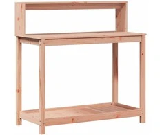 Sodinimo stalas su lentynomis, 108x50x109,5cm, douglas eglė